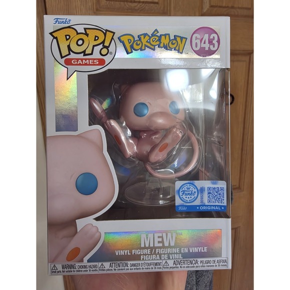 Funko Other - Funko Pop! Vinyl: Pokémon - Mew (Pearlescent) - Pokemon Center (Exclusive) #643